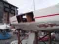 Racing Yacht damage before repair Racing Yacht damage before repair